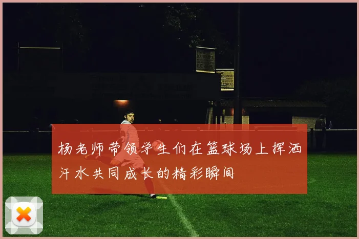 杨老师带领学生们在篮球场上挥洒汗水共同成长的精彩瞬间